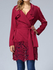 Women Lace Crochet Patchwork Long Sleeve Blouse