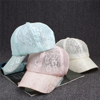 Women Lace Flower Sun Hat Hip Hop Curved Snapback Adjustable Baseball Cap