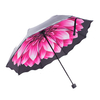 Women Lace Umbrella Anti UV Travel Windproof Paraguas Black Coating 5 Colors Daisy Print Umbrellas