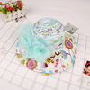 Women Ladies Bow Pearl Wide Brim Floppy Beach Tour Sun Hats Outdoor Sunshade Bucket Hat