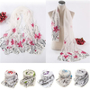 Women Ladies Long winter Soft Chiffon Silk Scarf Wraps Shawl Stole Scarves