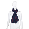 Women Ladies Pure Color Cotton Grid Tassel Scarves Linen Shawl