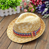 Women Ladies Summer Sun Beach Floppy Derby Hat Brim Straw Bows Cap