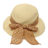 Women Ladies Summer Sun Beach Floppy Derby Hat Wide Large Brim Straw Bows Cap