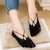 Women Ladies Ultra thin Breathable Sexy Mesh Five Toes Boat Sock Anti-skid Invisibility Socks