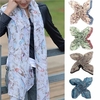 Women Lady Flower Tree Bird Print Scarf Wrap Warm Shawl Neck Stole Voile Scarves
