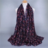 Women Lady Flower Voile Print Long Soft Scarves Shawl Wrap Scarf Stole