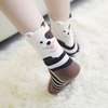 Women Lady Girl Lovely Hot Cartoon Cat Dog Animal Stripped Cotton Socks