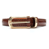 Women Lady Skinny Waist Belt Thin Leather Narrow Waistband