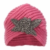 Women Lady Wool Knitted Cap Beret Braided Baggy Beanies Winter Warm Ski Hats