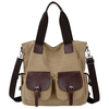 Women Large Capacity Canvas Multi-pocket Shoulder Bags Crossbody Bag Casual Handbags