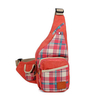 Women Lattice Vintage Canvas Crossbody Bag Retro Shoulder Bag