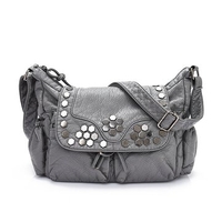 Women Leisure PU Crossbody Bag Retro Shoulder Bag Moon Handbag