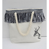 Women Leisure Tassel Canvas Tote Bags Handbag Vintage Shoulder