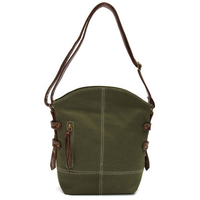 Women Leisure Vintage Patchwork Canvas Shoulder Bags Crossbody Bags