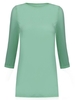 Women Long Batwing Sleeve O Neck Pure Color Chiffon Long T-Shirt