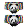 Women Lovely 3D Print Panties Two-Sided Cats Dogs Cartoon Mid Waist Briefs Underwear