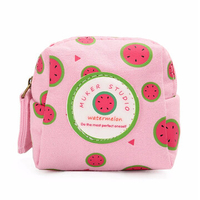Women Lovely Fruit Cartoon Creative Coin Bags Purse Canvas Wallet