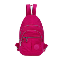 Women Men Candy Color Lightweight Portable Shoulder Bags Chest Bags
