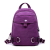 Women Men Casual Candy Color Nylon Printing Shoulder Bag Chest Bag