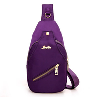 Women Men Casual Nylon Lightweight Portable Chest Bags Shoulder Bags