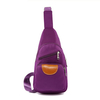 Women Men Casual Nylon Oxford Portable Chest Bag Shoulder Bag Crossbody Bags