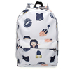 Women Men Creative Casual Cartoon Pattern School Bags Backpack