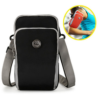 Women Men Dual-Use Running Arm Bag Waist Bag Nylon Crossbody Bag Phone Bag