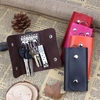 Women Men Key Holder PU Portable Candy Color Bags
