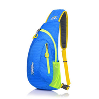 Women Men Nylon Casual Candy Color Outdoor Sport Travel Chest Bags Leisure Crossbody Bags