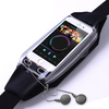 Women Men Nylon Touch Screen Waterproof Sport Waist Bag With Earphone Hole