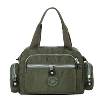 Women Men Nylon Waterproof Handbag Multi-pocket Shoulder Bags Crossbody Bags