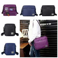 Women Men Nylon Waterproof Multifunctional Multi-pockets Shoulder Bags Crossbody Bags