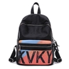 Women Men Print Floral Waterproof Nylon Backpack Shoulder Bag