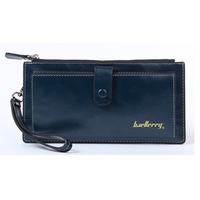 Women Men Ultrathin Leather Long Wallet Capcity Card Holder Phone Bags Coin Bags