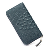 Women Men Versatile Crocodile Grain Elegant Casual Long Zipper Wallet Vintage Purse