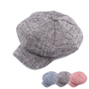Women Mens Vintage Linen Octagonal Cap Beret Hat Casual Travel Painter Hat Newsboy Cap