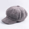 Women Mens Vintage Octagonal Beret Cap Casual Visor Newsboy Painter Hat