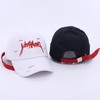 Women Mens Washed Embroidery Holes Curved Brim Snapback Baseball Hats Casual Visor Hip Hop Caps