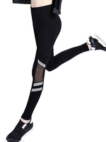 Women Mesh Printed Visibility Running Sports Leggings