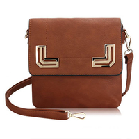 Women Messenger Bag Metal Decorate Shoulder Bag Crossbody Bags