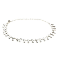 Women Metal Tassels Waist Chain Belly Dance Waistband