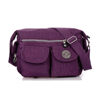 Women Mulit-pocket Waterproof Nyon Shoulder Bags Crossbody Bags