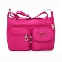 Women Multi-Pocket Lightweight Casual Nylon Waterproof Shoulder Bags Crossbody Bags