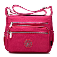 Women Multicolor Nylon Crossbody Bag