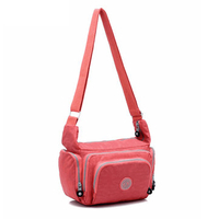 Women Multicolor Nylon Floral Crossbody Bag Casual Travel Bag