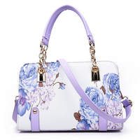 Women National Style Handbag Flower Pattern Shoulder Bags Crossbody Bags