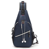Women Newest Crossbody Bag Solid With Earphone Hole Chest Ba