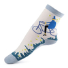 Women Novelty Long Character Tide Simple Literary Pattern Cotton Socks