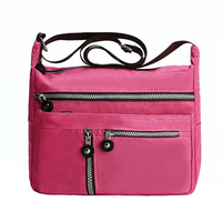 Women Nylon Bright Color Crossbody Bag Candy Color Waterproof Sholder Bag